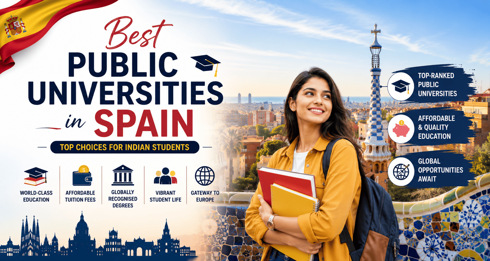 Which Are the Best Public Universities in Spain for Indian Students?