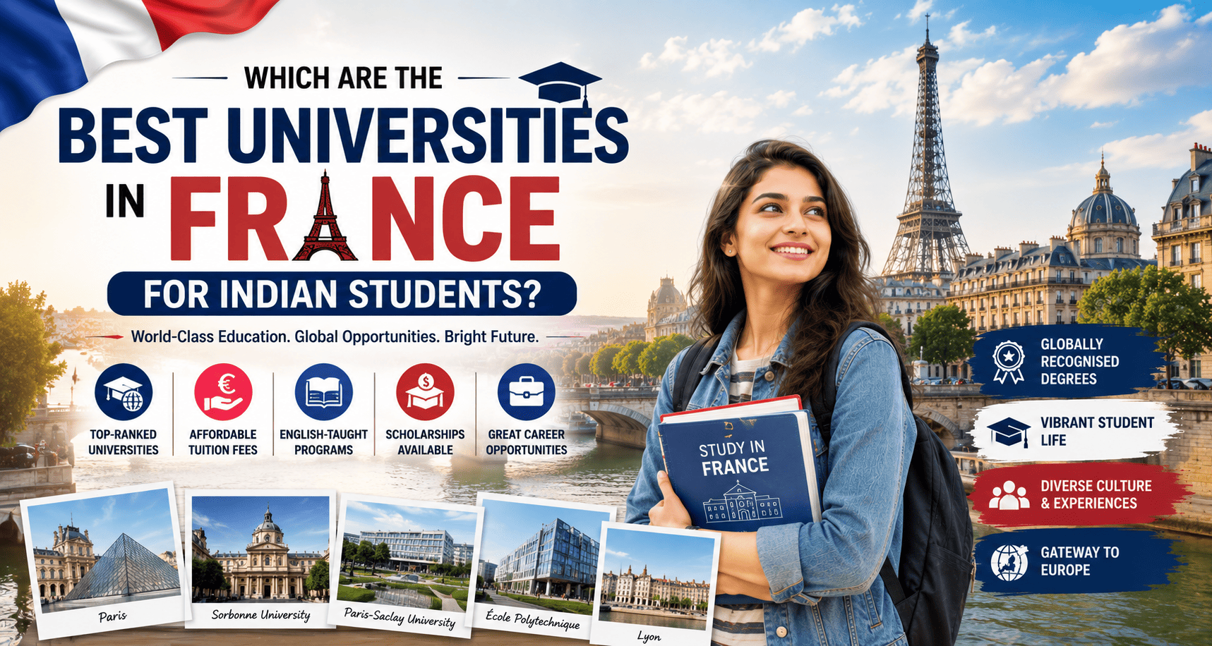 Which Are the Best Universities in France for Indian Students?