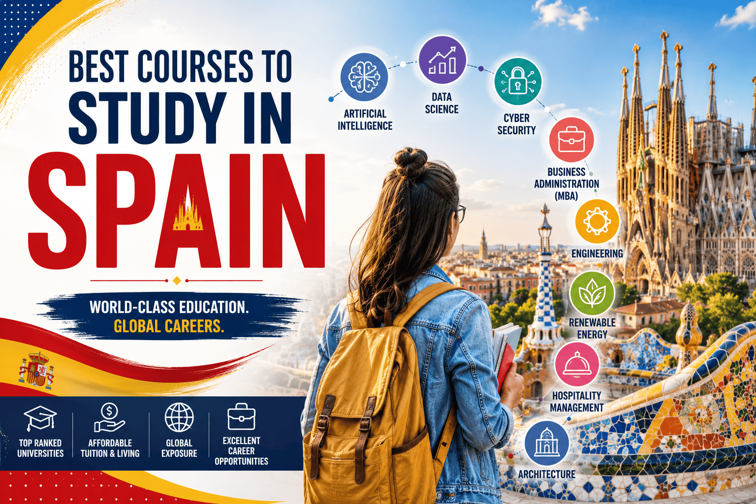 What Are the Best Courses to Study in Spain for Indian Students?
