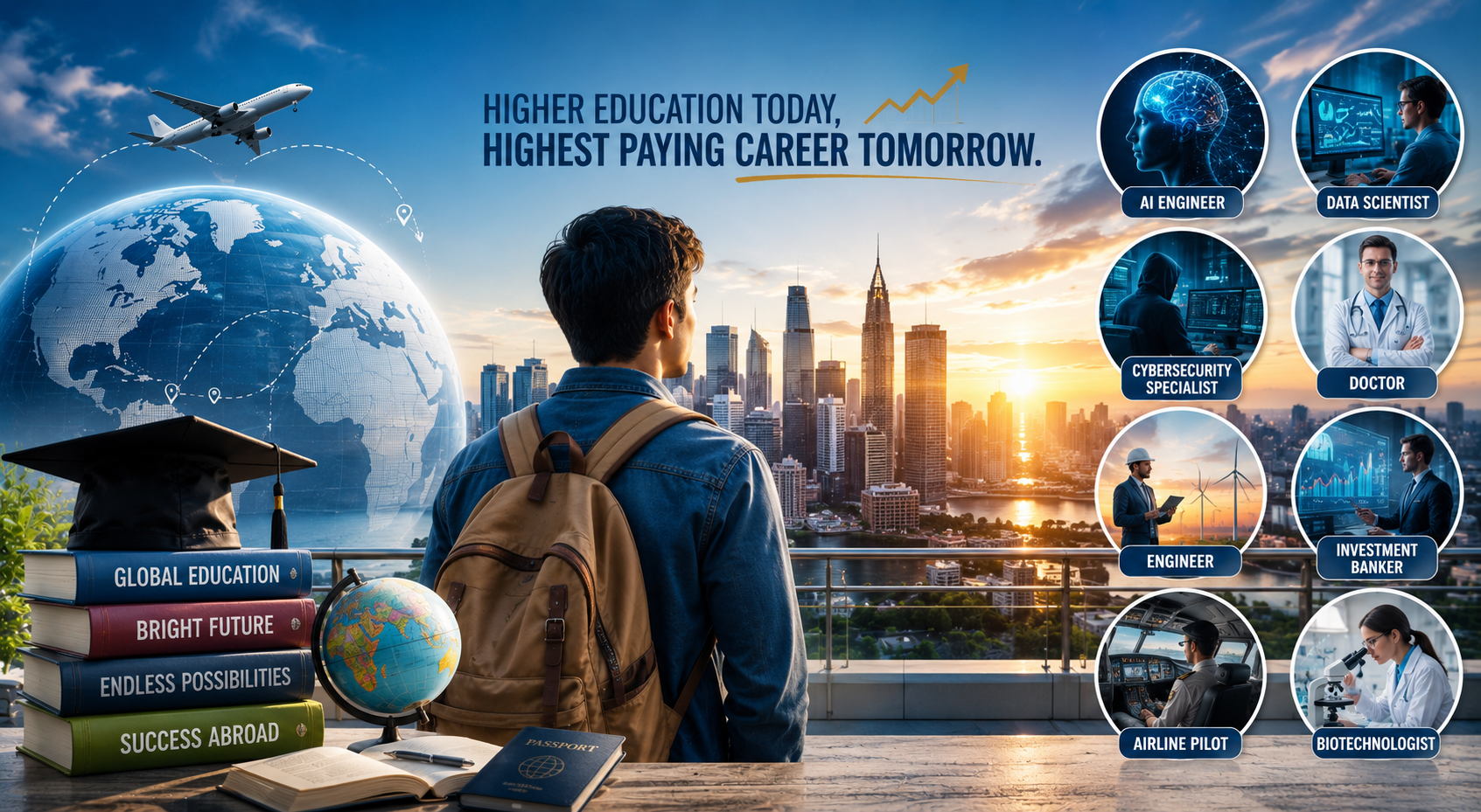 Highest Paying Careers After Studying Abroad