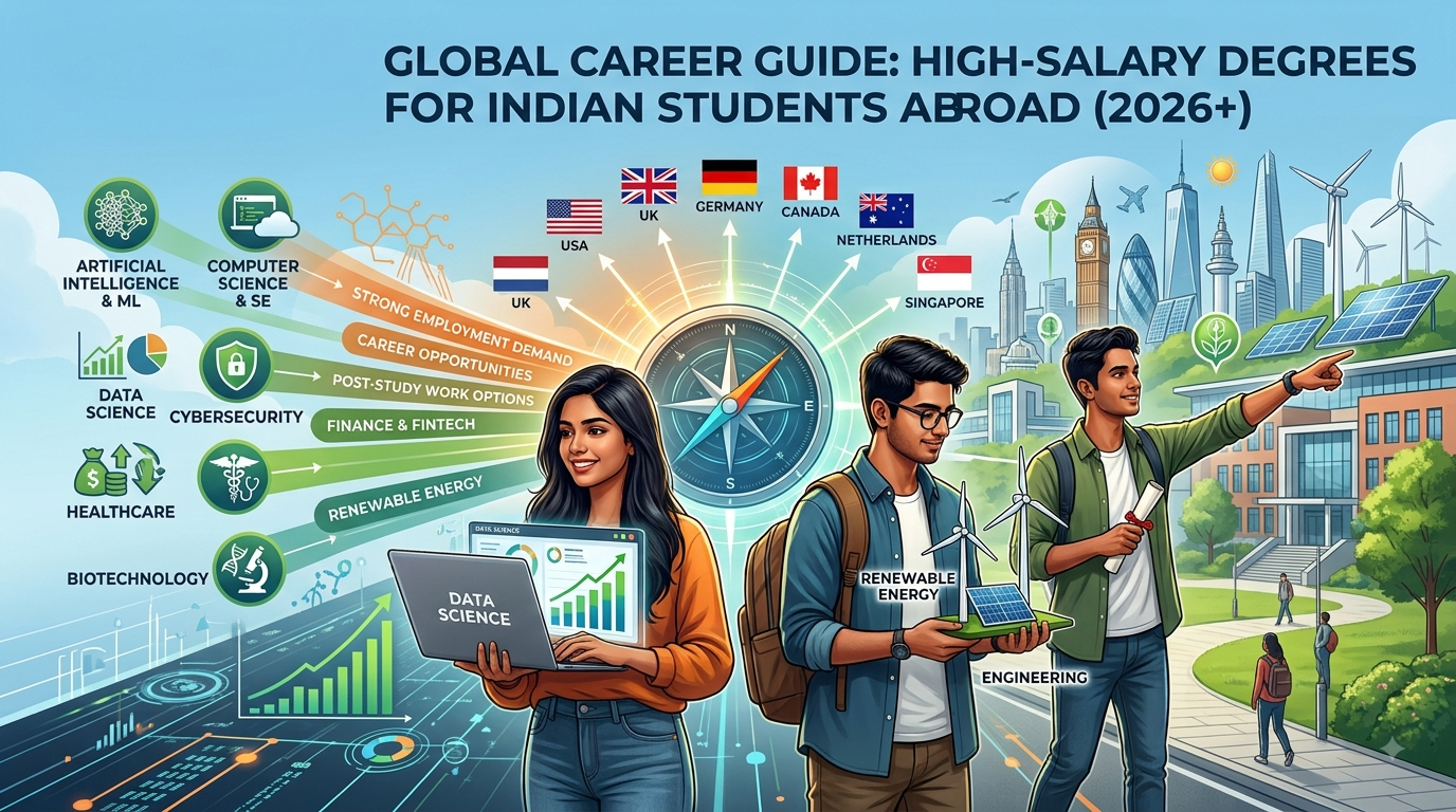 Which Study Abroad Degrees Have the Highest Salary Potential for Indian Students?